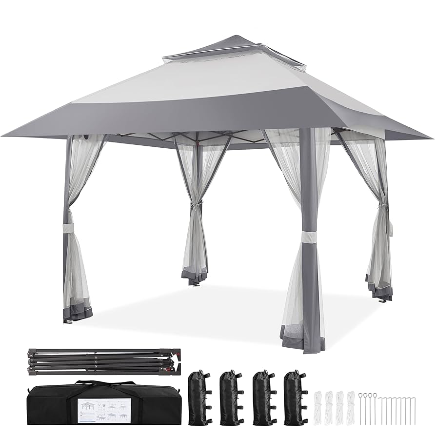 YUROTO☆ Amazon.com : Yaheetech 13x13 Pop Up Gazebo Outdoor Canopy