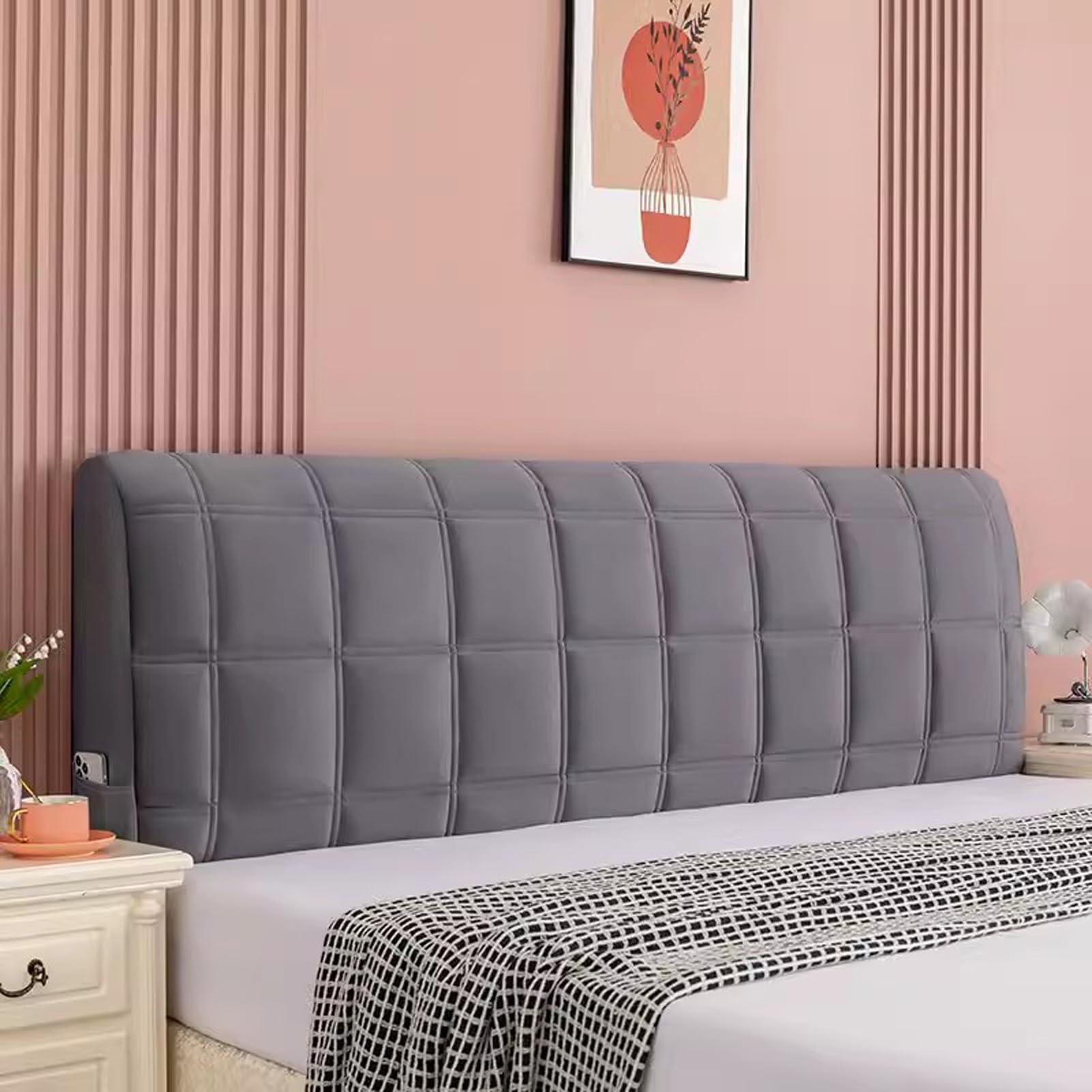 IBOWZ Bed Headboard Covers Headboard Covers for King Size Bed, Stretch Bed Headboard Backrest Cover Protection Cover, Headboard Slipcover Decoration โ image 1