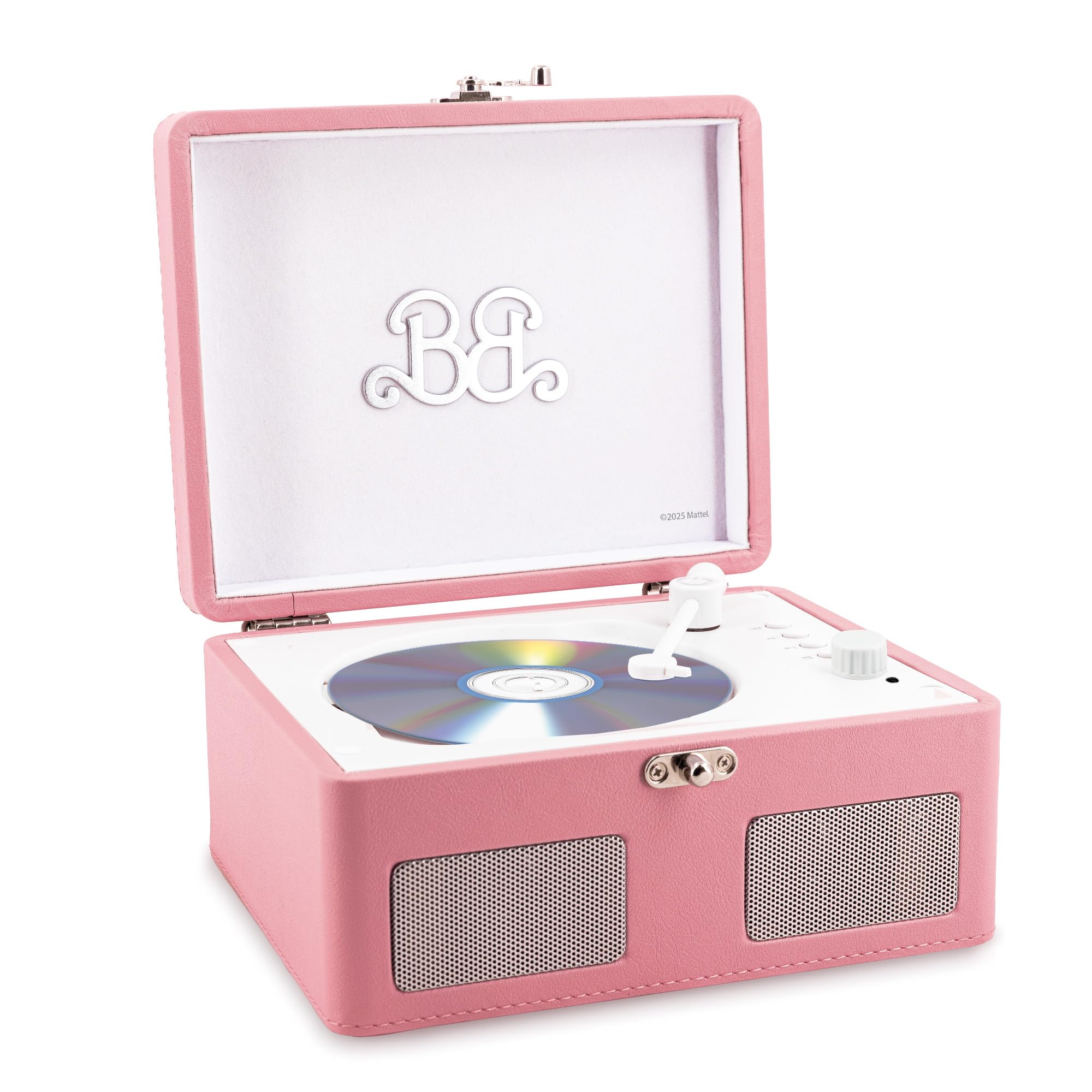 Lisciani, BARBIE Portable CD Player for Teenage Girls From 12 Years, Retro Design Inspired by Phonographs