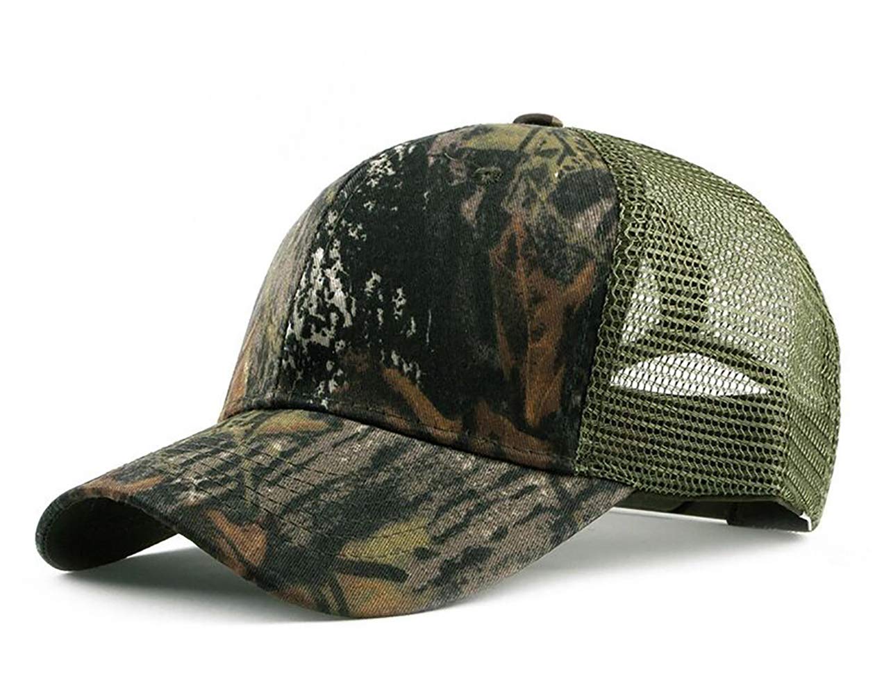 CHENNUO Camo Baseball Caps Unisex Summer Mesh Cap Trucker Hat Outdoor Hiking Hunting Cap (Camouflage-4)