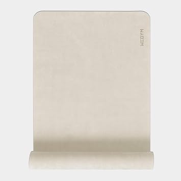 WeGym Yoga Mat, 4mm Cushioned Exercise Mat for Yoga, Pilates, Home Workouts - Anti Slip Polyurethane Suede Yoga Mat with Carrying Strap