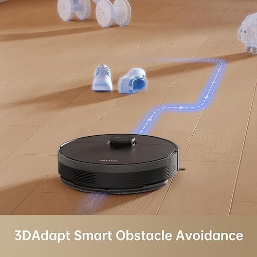 Miniatura 5 de Mova Robot aspirador S10 con succión de 7000 Pa, tiempo de funcionamiento de 260 minutos, cepillo elevable, aspiradora robótica de carga automática