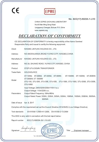 Miniatura 2 de Goldsource - Transformador de voltaje automático de 3000 W ST-Pro, convertidor de voltaje elevador y descendente, convertidor de CA de alta