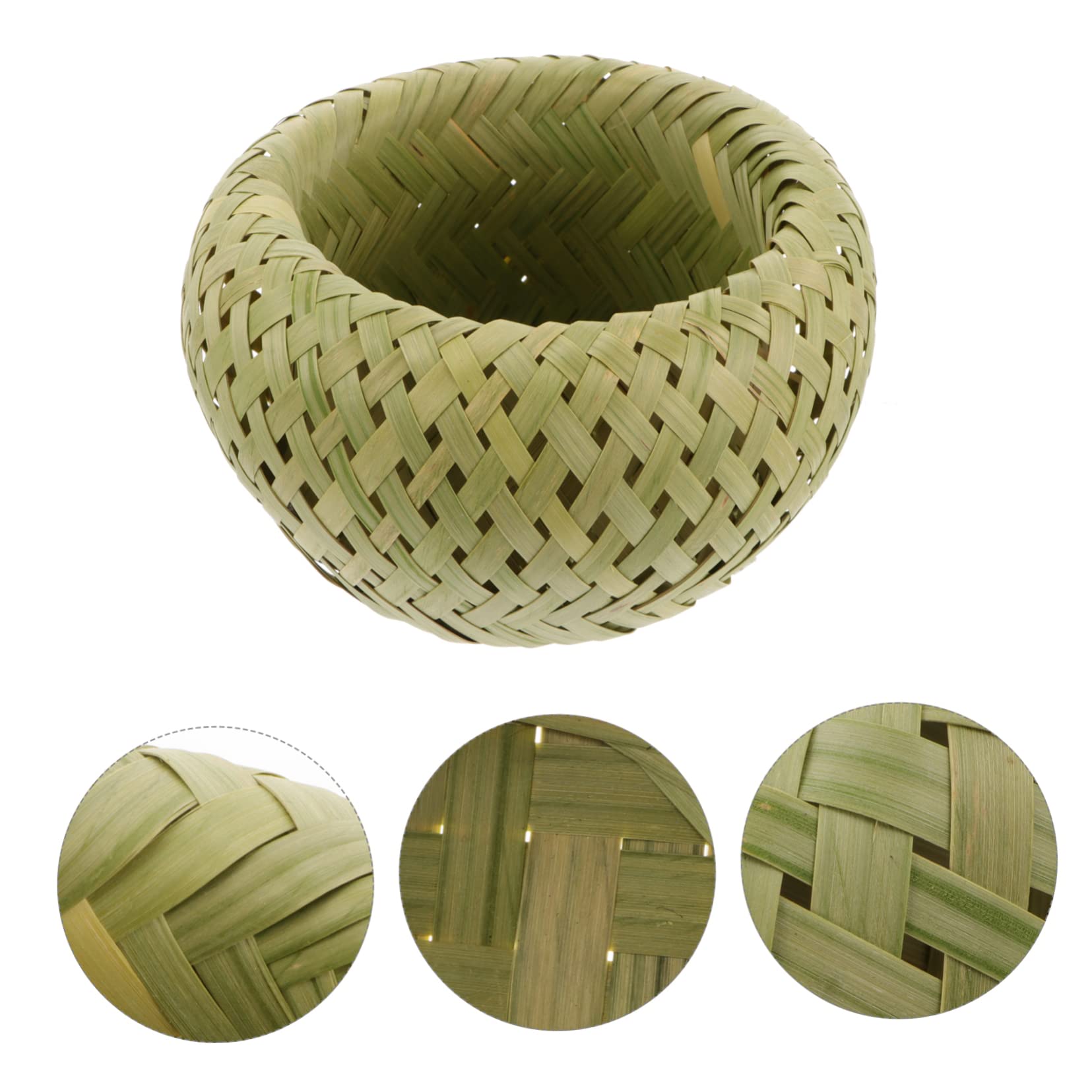 Unomor 1Pc Large Double Woven Fruit Basket Stylish Food Storage for Kitchen Counter for Fruits and Vegetables Rustic Home Decor present Choice