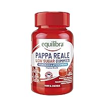 Equilibra, Pappa Reale in Gummies Low Sugar, per Vegetariani, Integratore Stanchezza, Energia e Sistema Immunitario, Pappa Reale Bambini 6+, a Base di Pectina, Senza Glutine, Gusto Lampone, 30 Gummies