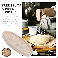 Vista 2 de EXCEART Moldes flexibles para hormigón de silicona para tocón, tocón de árbol, tocón de árbol, tocón de árbol, fundición de resina epoxi