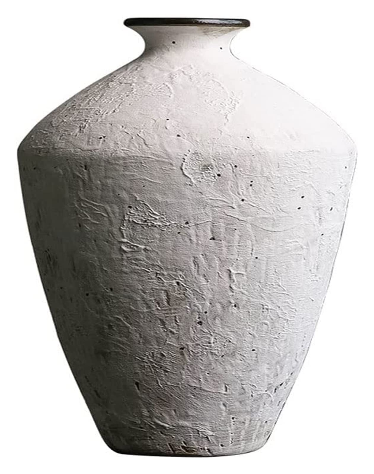 Sculpture Vase HH-CC Vase Retro Ceramic Vase Handmade Rough Pottery Water Flower Flower Arrangement Living Room Decoration Crafts