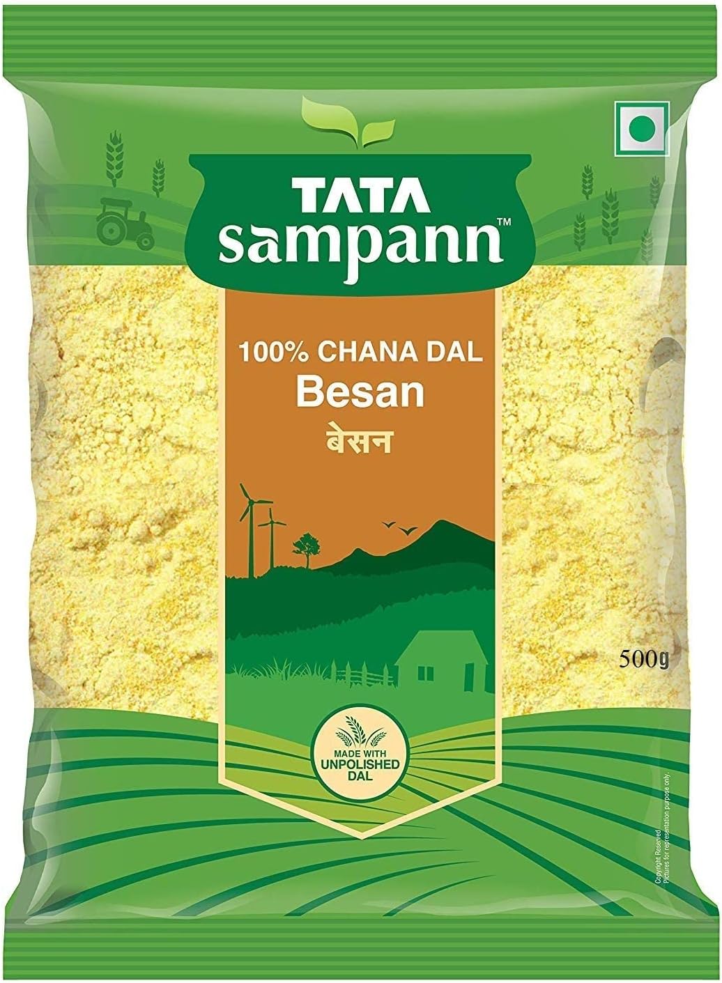 Tata Sampann 100% Chana Dal Besan,500gram