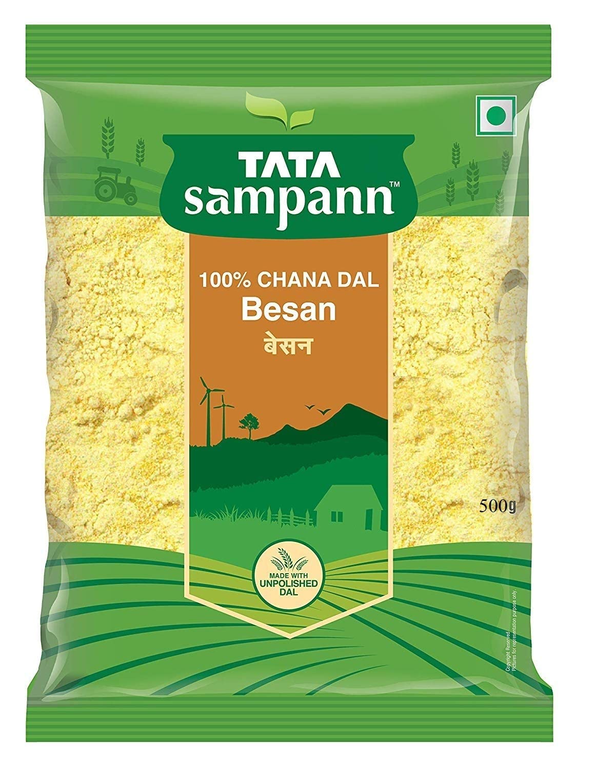Tata Sampann 100% Chana Dal Besan,500gram