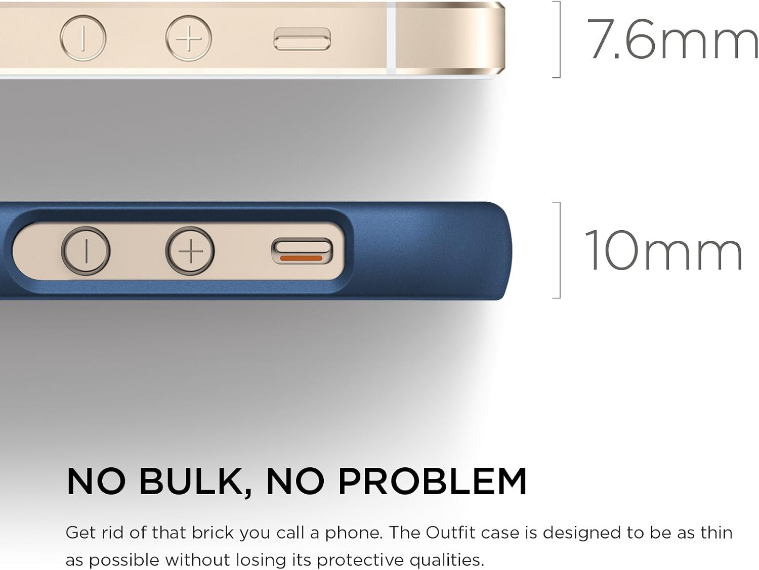 elago S5 Glide Case Limited-Edition for iPhone 5/5S - eco Friendly Retail Packaging (Jean Indigo/Red)