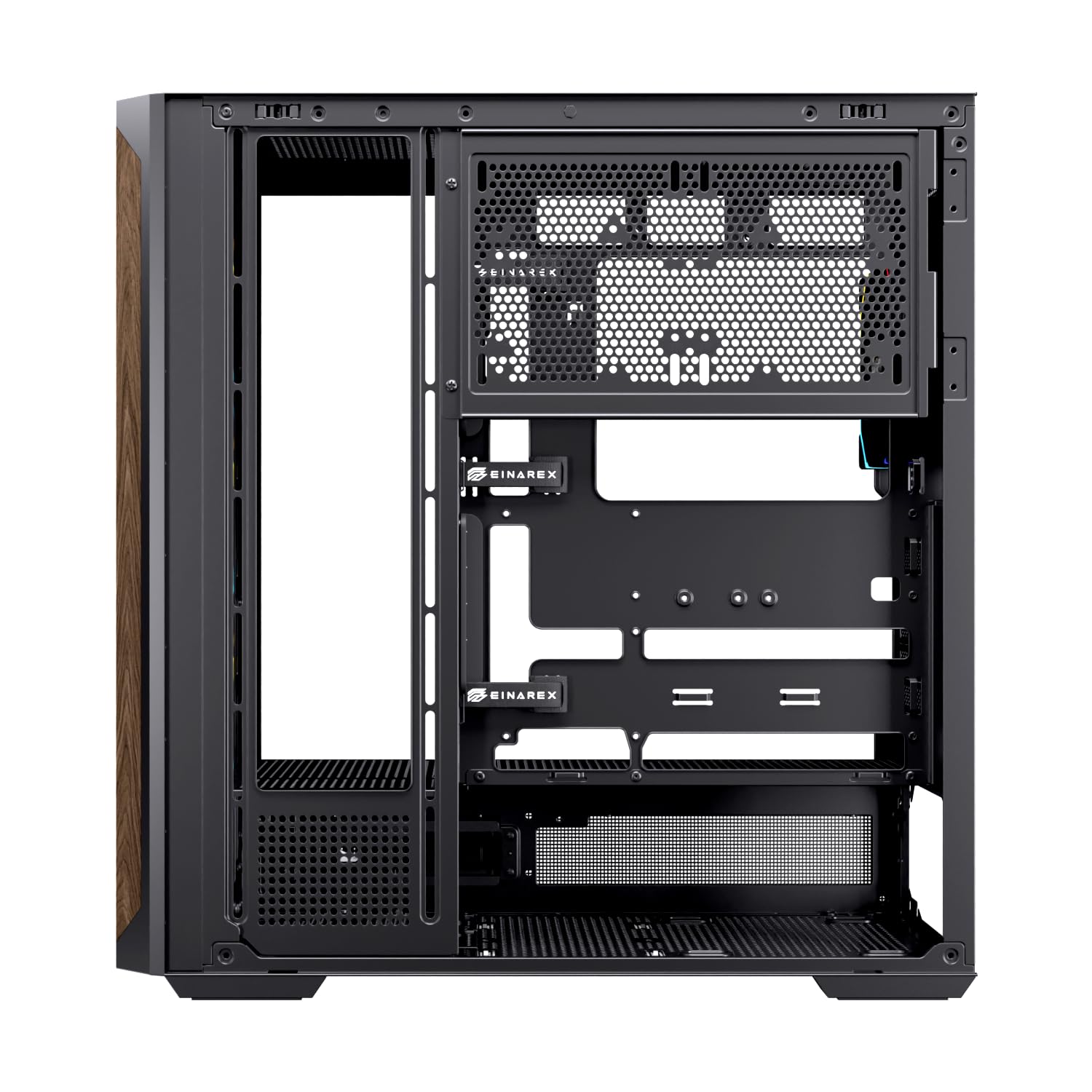 Pulse P800 RGB Caja de PC para Gaming, Soporte para 13 Ventiladores de 120mm, Refrigeración Líquida hasta 360mm, Panel Lateral de Vidrio (RGB Negro)