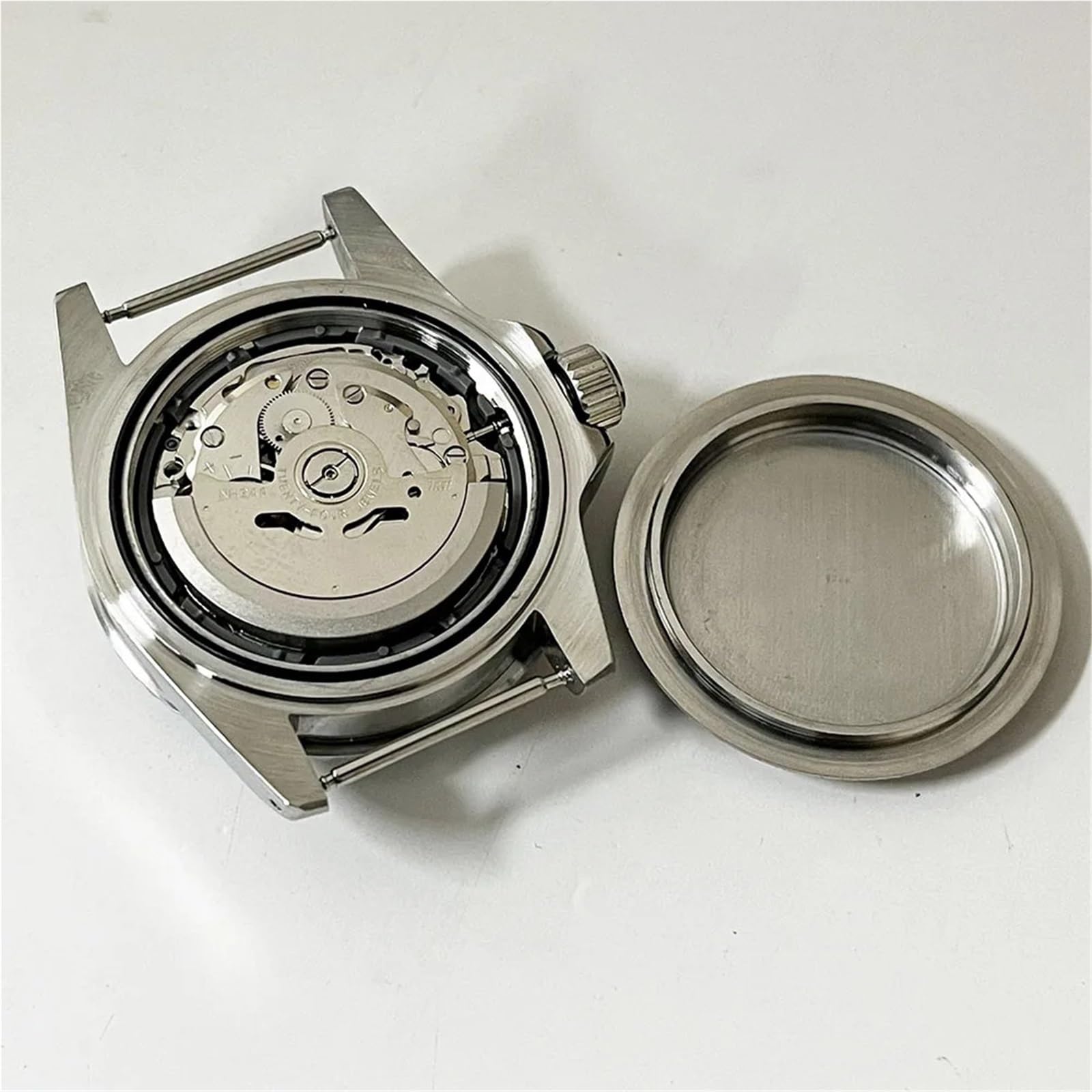1 pz. Orologio Meccanico con Lunetta unidirezionale Multicolore, Impermeabile, da 39,5 mm, in Vetro bombato, da Immersione, NH34, Automatico.(A4)