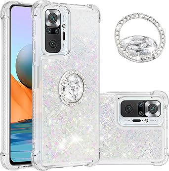 CCSmall for Redmi Note 10 Pro Max Glitter Case for Women LSZ Colorful