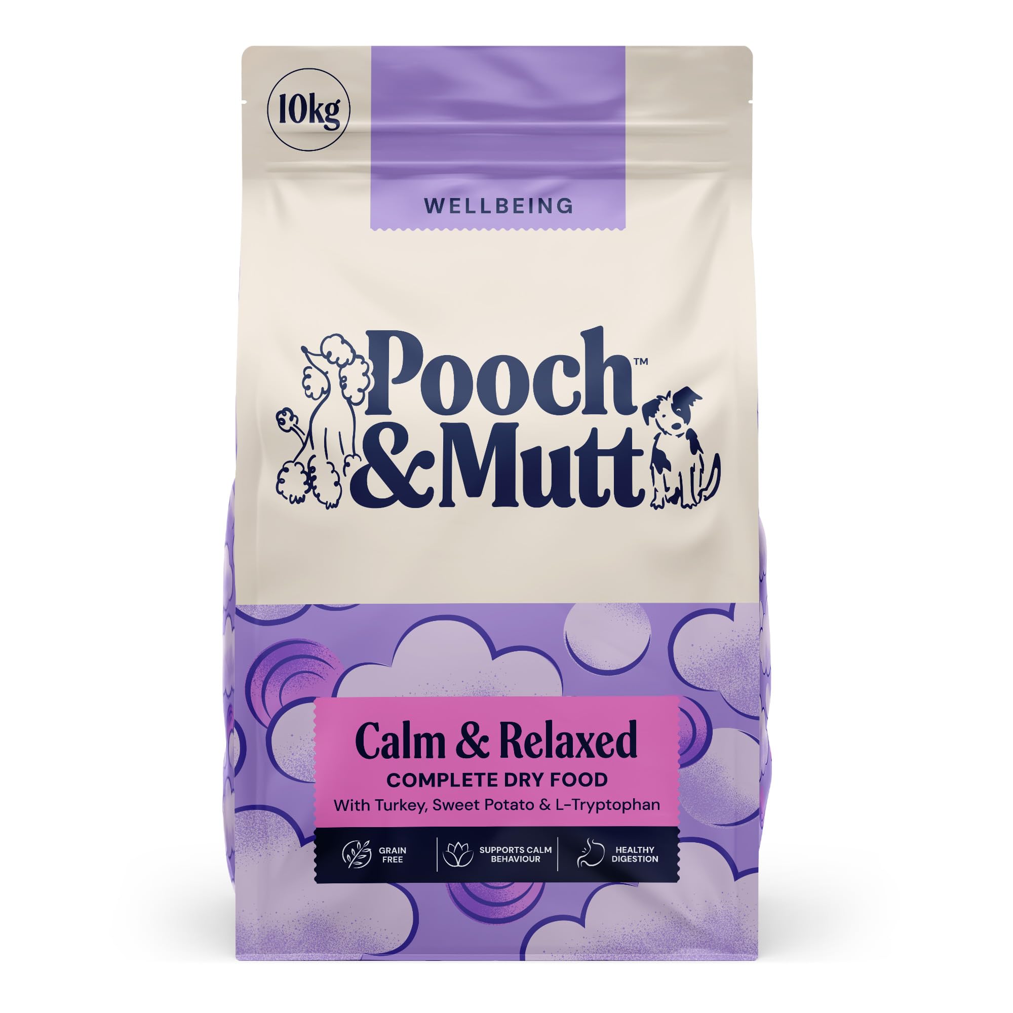 Calm & Relaxed, Complete Dry Dog Food (Grain Free), Turkey and Sweet Potato