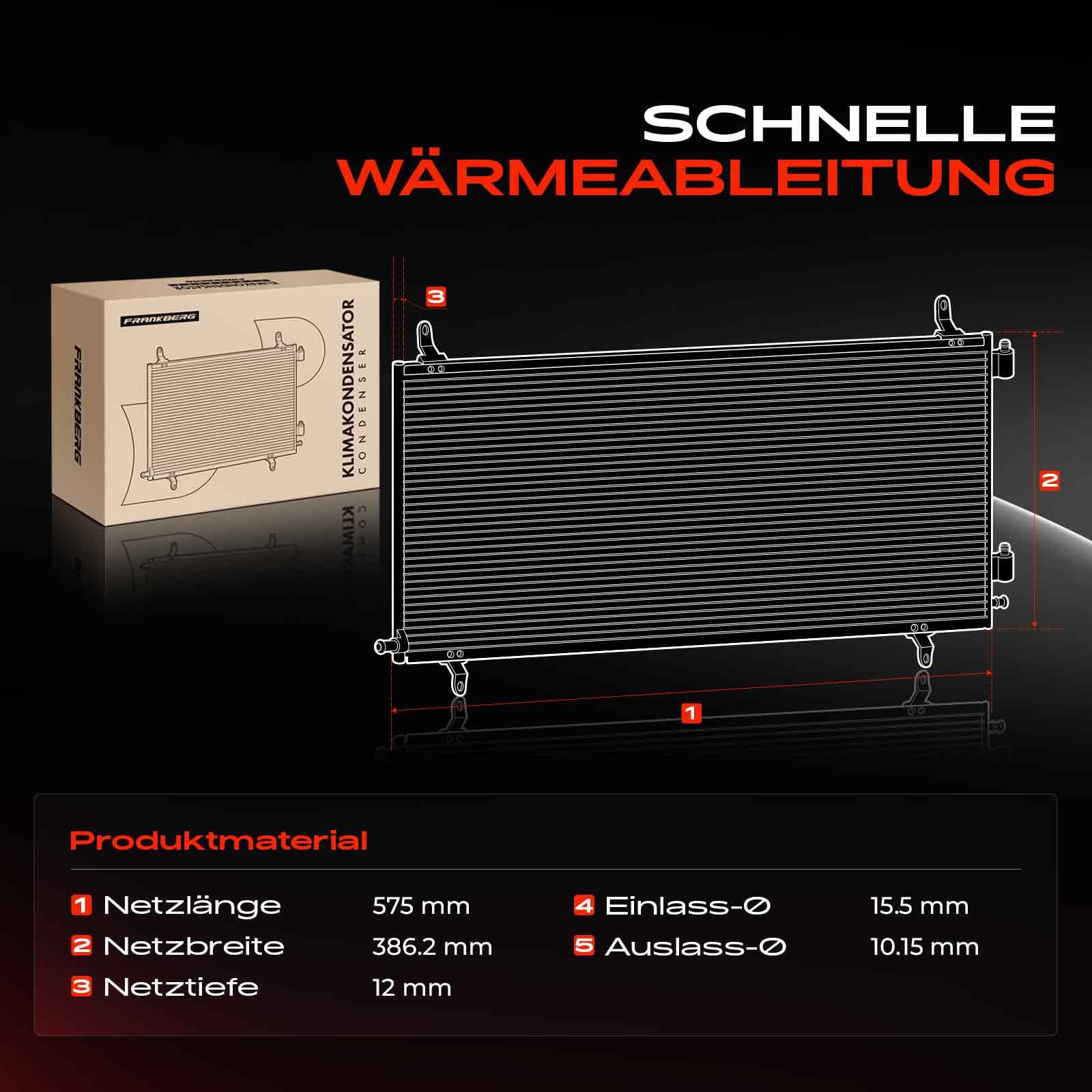 Frankberg Kondensator Klimaanlage 9531052R00 | Kompatibel mit Swift V AZ