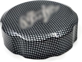 NBX- Tampa do reservatório de fluido de freio de carbono "Ninja" gravada para compatível com Kawasaki Ninja ZX6R 1998-2014/ZX7R 1991-2003/ZX9R 1998-2003/ZX10R 2004-2014/ZX14R 2006-2014