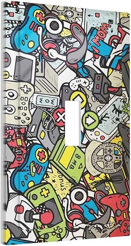 Miniatura 211 de Placa de pared de tortugas marinas, hierba oceánica, medusas, peces y algas marinas, placa de pared de doble palanca, cubierta de interruptor de luz