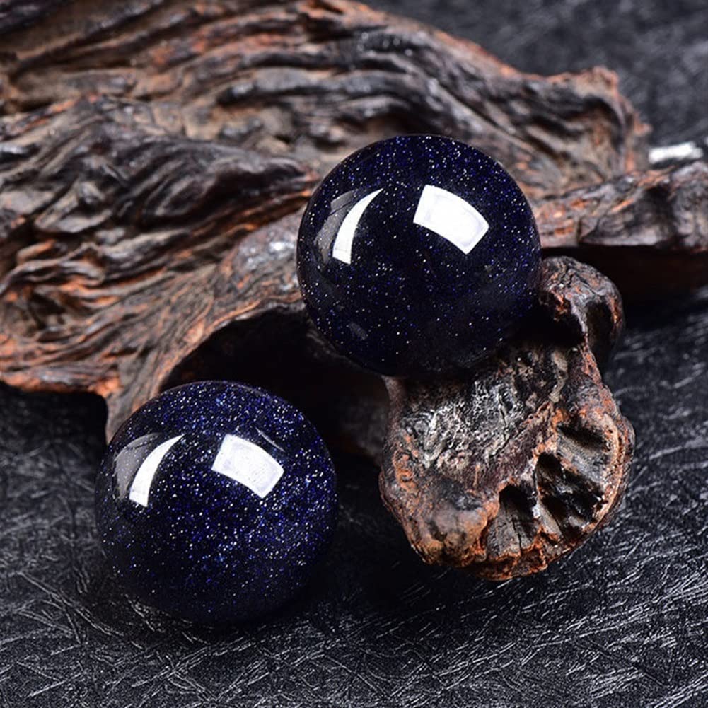 Sfera di Cristallo di Quarzo Naturale in arenaria Blu 40-50 mm Bellissima Pietra di Cristallo Naturale QINTINYIN