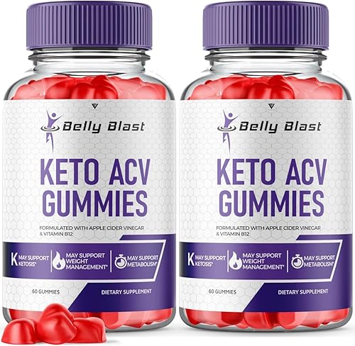 Paquete de 2 gomitas Belly Blast, gomitas Keto Blast Belly Blast, gomitas Keto ACV, pérdida de peso avanzada, Belly Blaster Keto + sidra de manzana