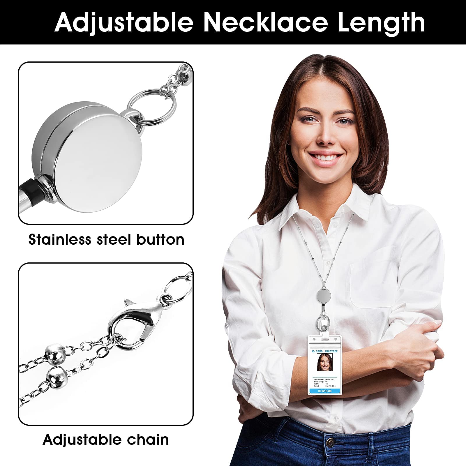 6 PZ CORDINI Per Carte D'identità Porta Carte Multiuso Maniche EUR 10 - Foto 2