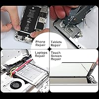 Vista 5 de Kaisiking Cinta de reparación LCD de 0.079 in para pantalla de teléfono, cinta adhesiva con 1 pinzas para teléfono celular, iPad, tabletas