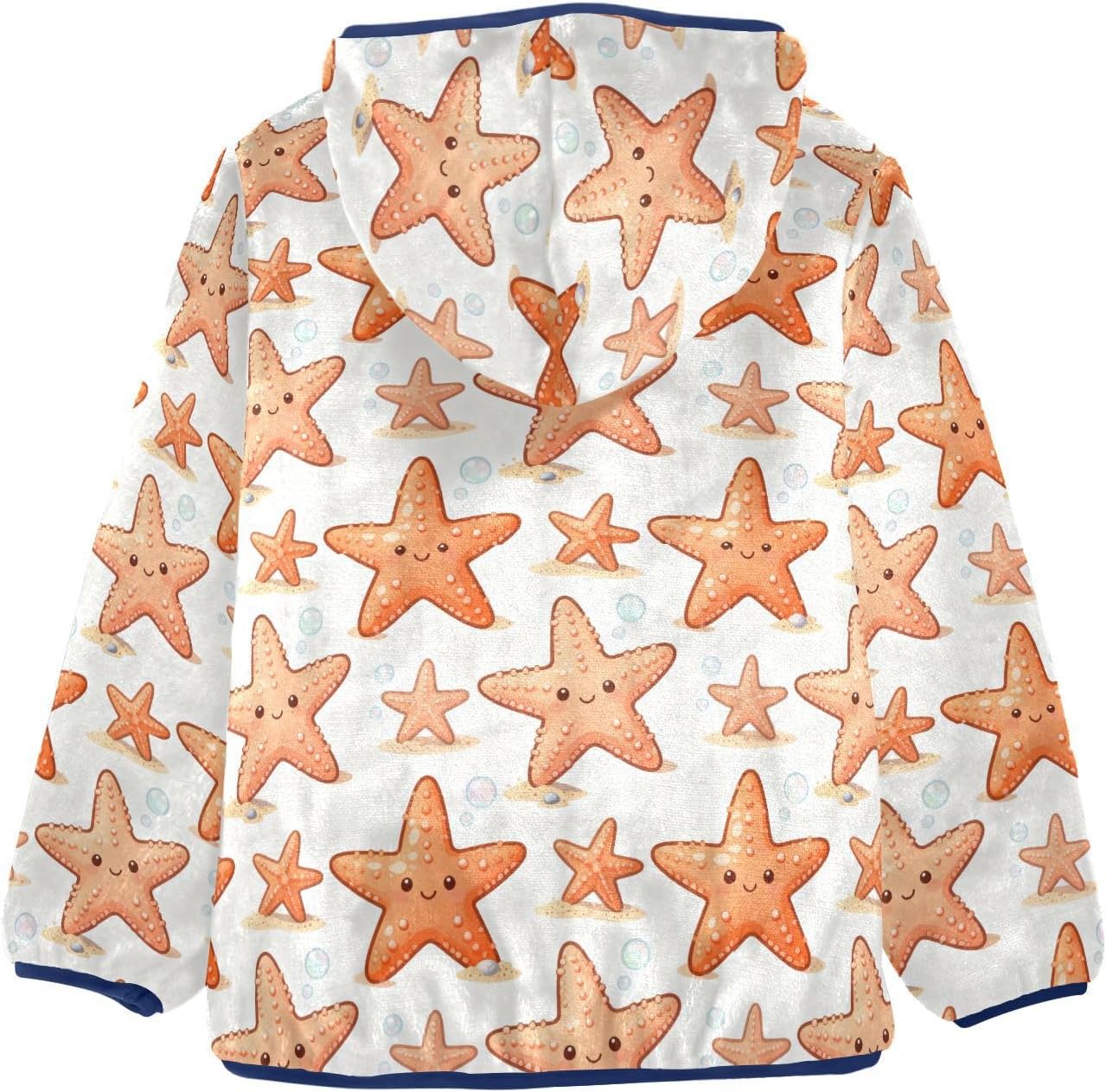 Friendly Starfish Lightweight Zip Sweatshirt Children Winter Coat Baby Boy Clothes 3T