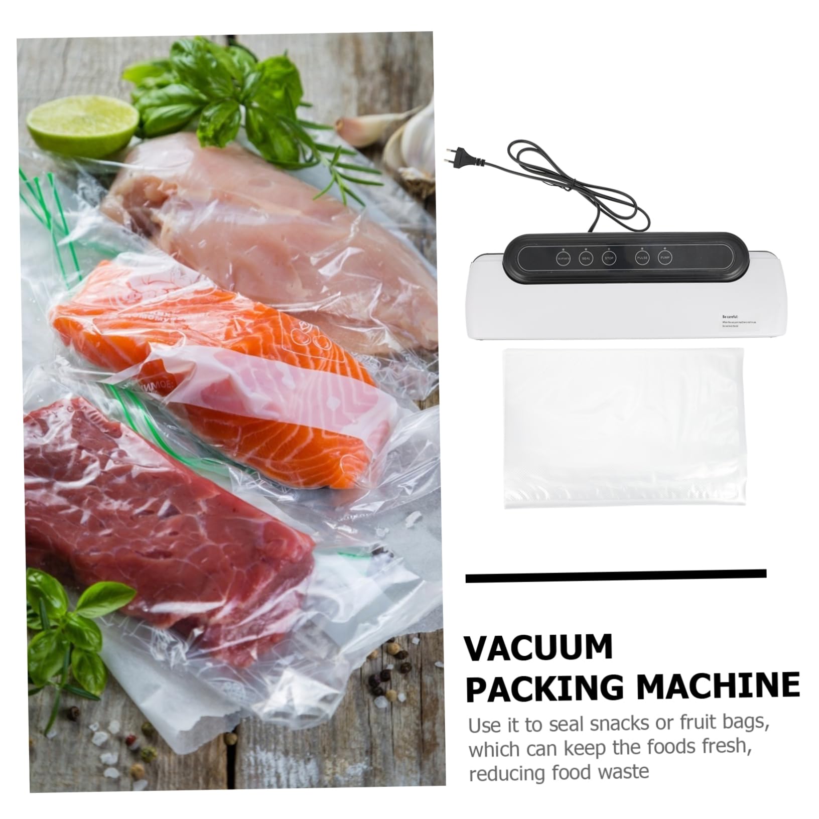 Sellador al Vacío Automático para Bolsas de Alimentos Abs