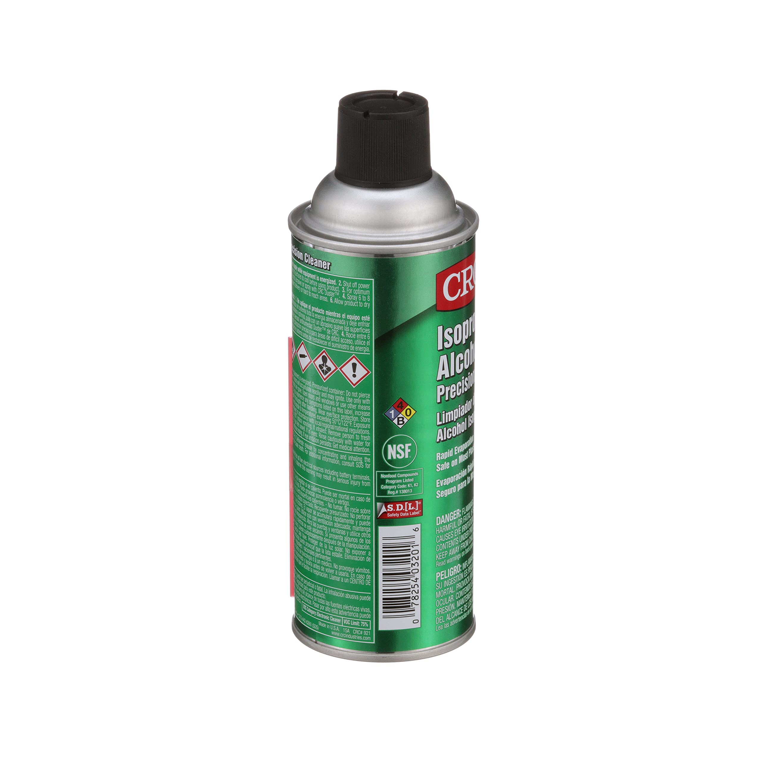 Amazon.com: CRC Isopropyl Alcohol Cleaner 1X12OZ : Industrial