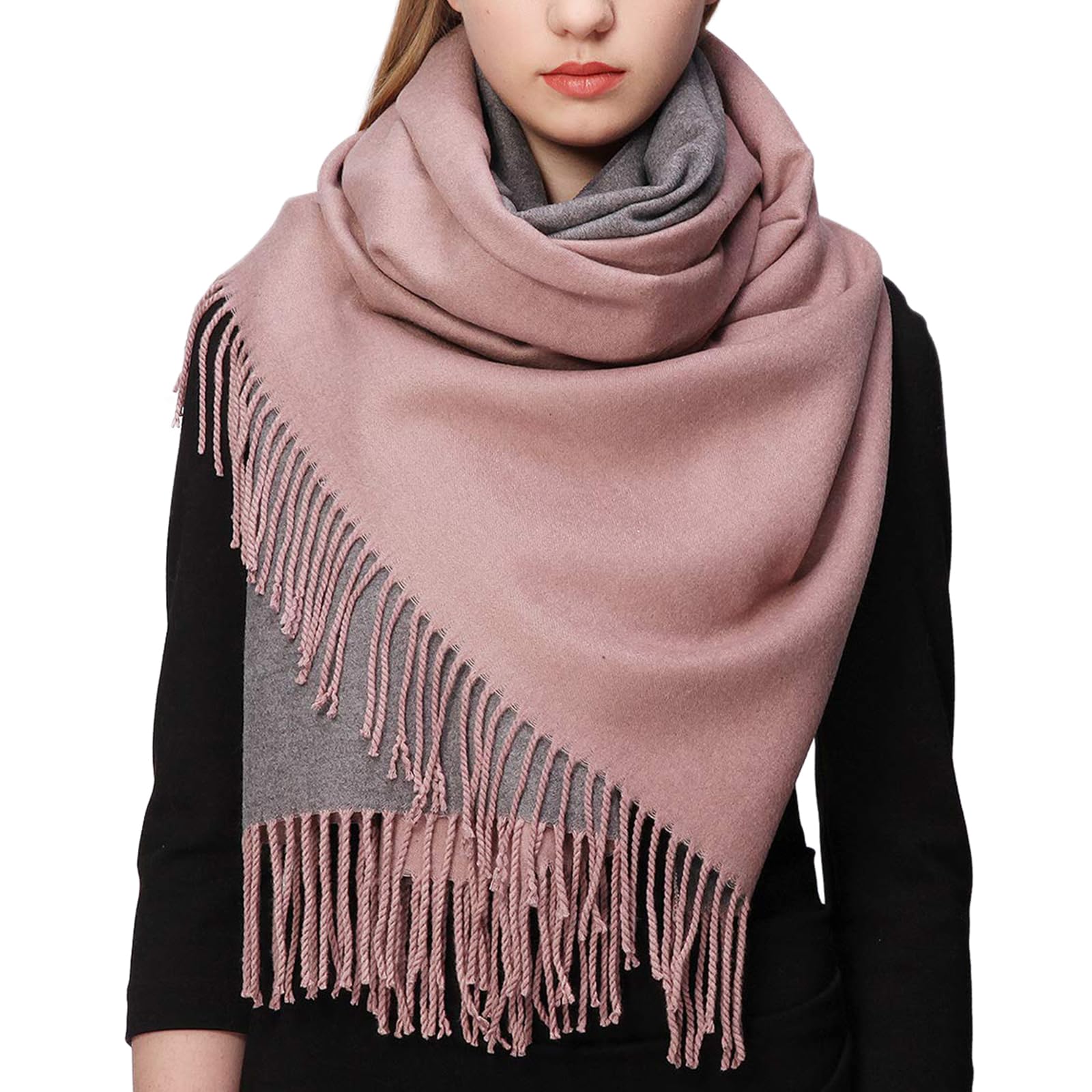 RIIQIICHY Sciarpa Regalo Donna Invernale Pashmina Scialle Caldo Sciarpone Inverno Stola Elegante