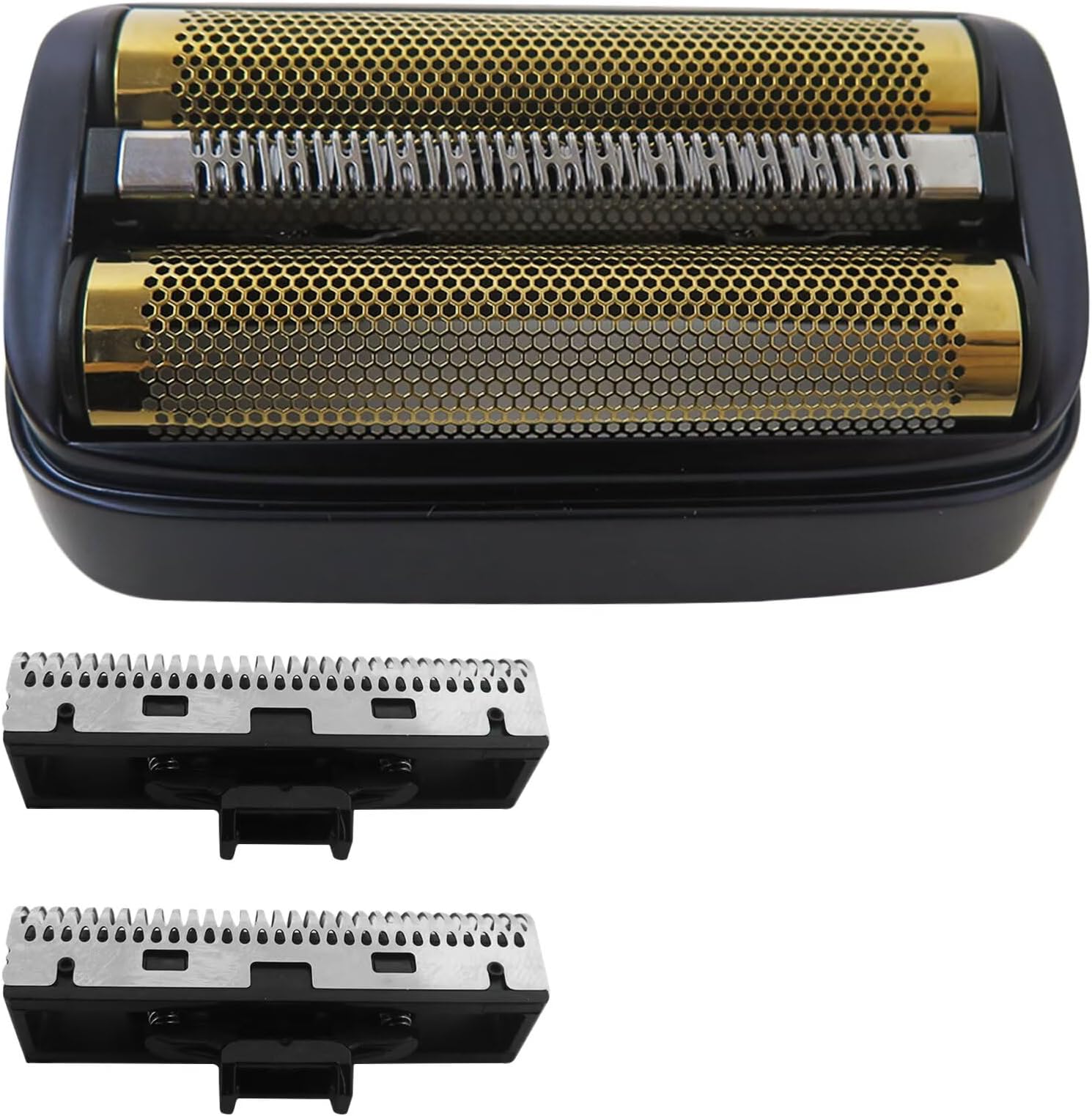 1 Replacement Head and 2 Cutter Bar Assembly Compatible with Andis 17300 reSURGE Electric Shaver - Black