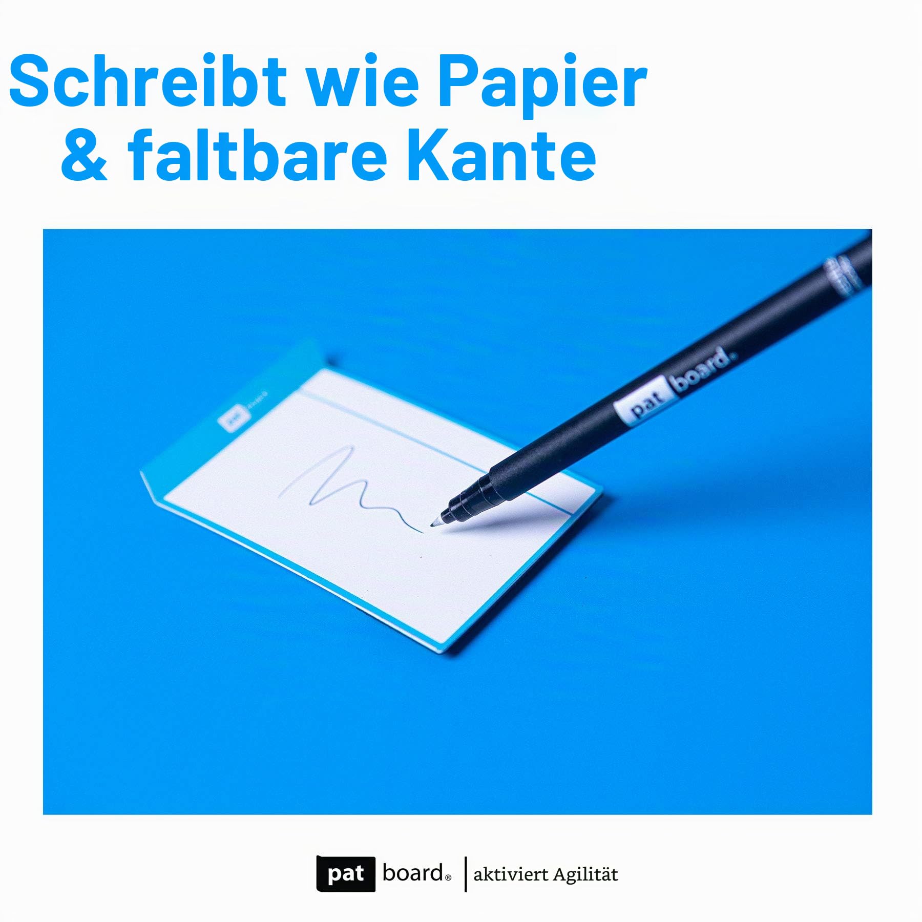PATboard Kanban Board und Scrum Board – Full Tool Set für Whiteboard, Magnettafel - Beschreibbare Magnete, Scrum & Kanban Karten - Whiteboard Zubehör