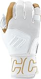 MARUCCI Blacksmith Full WRAP Adult Batting Glove V2 WHITE/WHITE ADULT MEDIUM