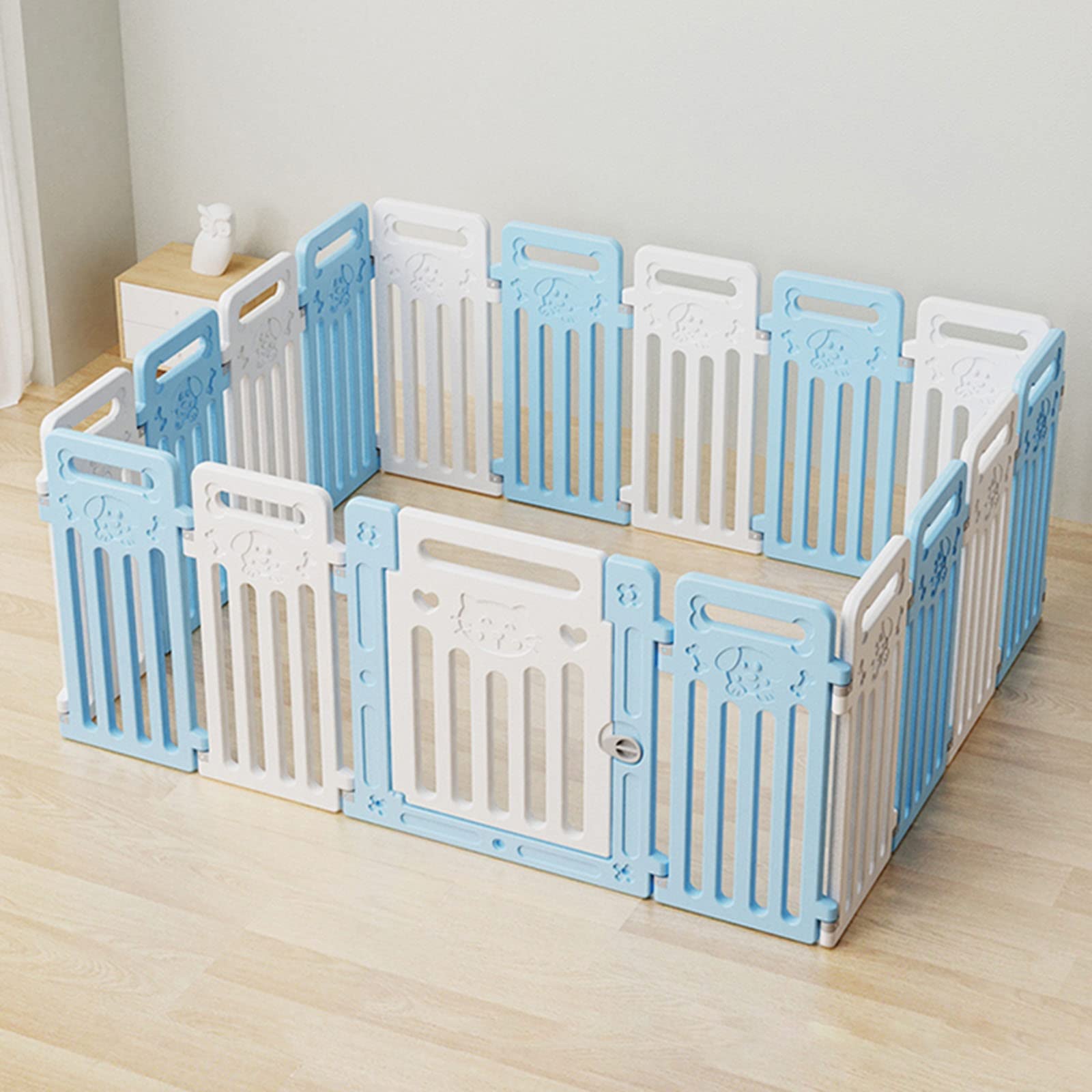 Corralito para Perros, Corral para Perros, Jaulas para Perros, Caseta para Perros Grandes para Interiores, Cerca para Mascotas, para Interiores, Caja De Plástico para Bricolaje Jaula Conejo ( Color :