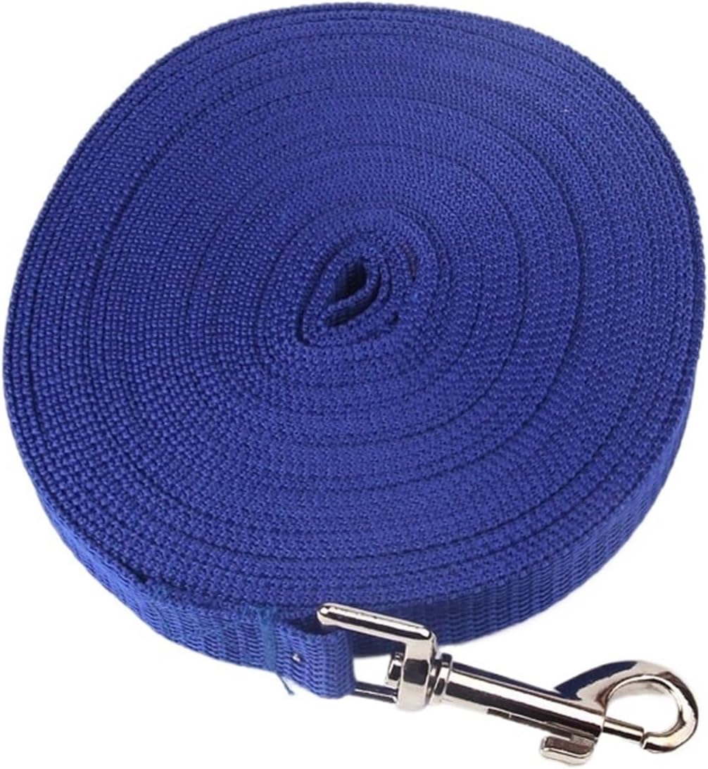 Nylon Dog Leashes 3 Colors Pet Walking Training Leash Long Cats Dogs Harness Lead Strap Belt(Red,4.5m x 2.0cm)