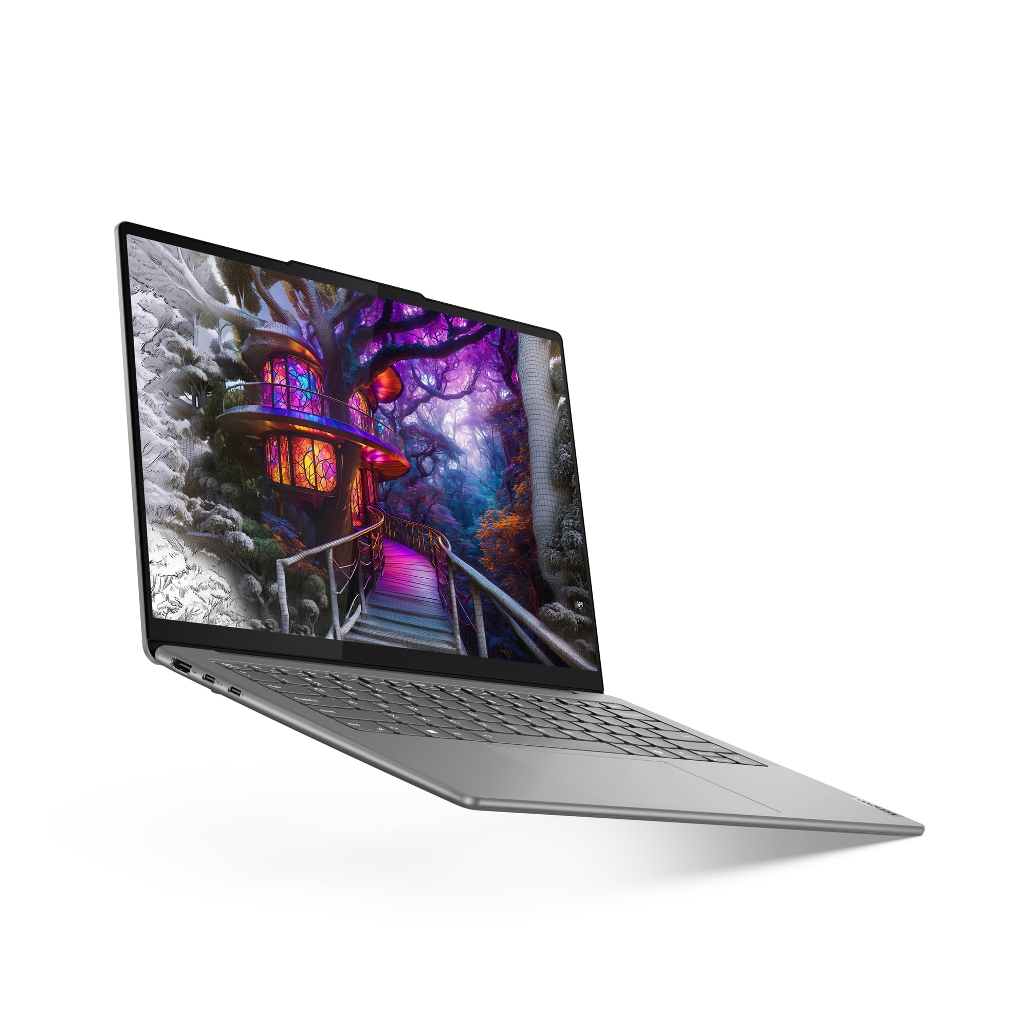 Lenovo Yoga Slim 7 14IMH9 - Ordinateur Portable 14'' OLED (Intel Core Ultra 7 155H, RAM 32Go, SSD 1To, Intel Arc Graphics,Windows 11 Home) Clavier rétroéclairé AZERTY FR - Lunaire Gris