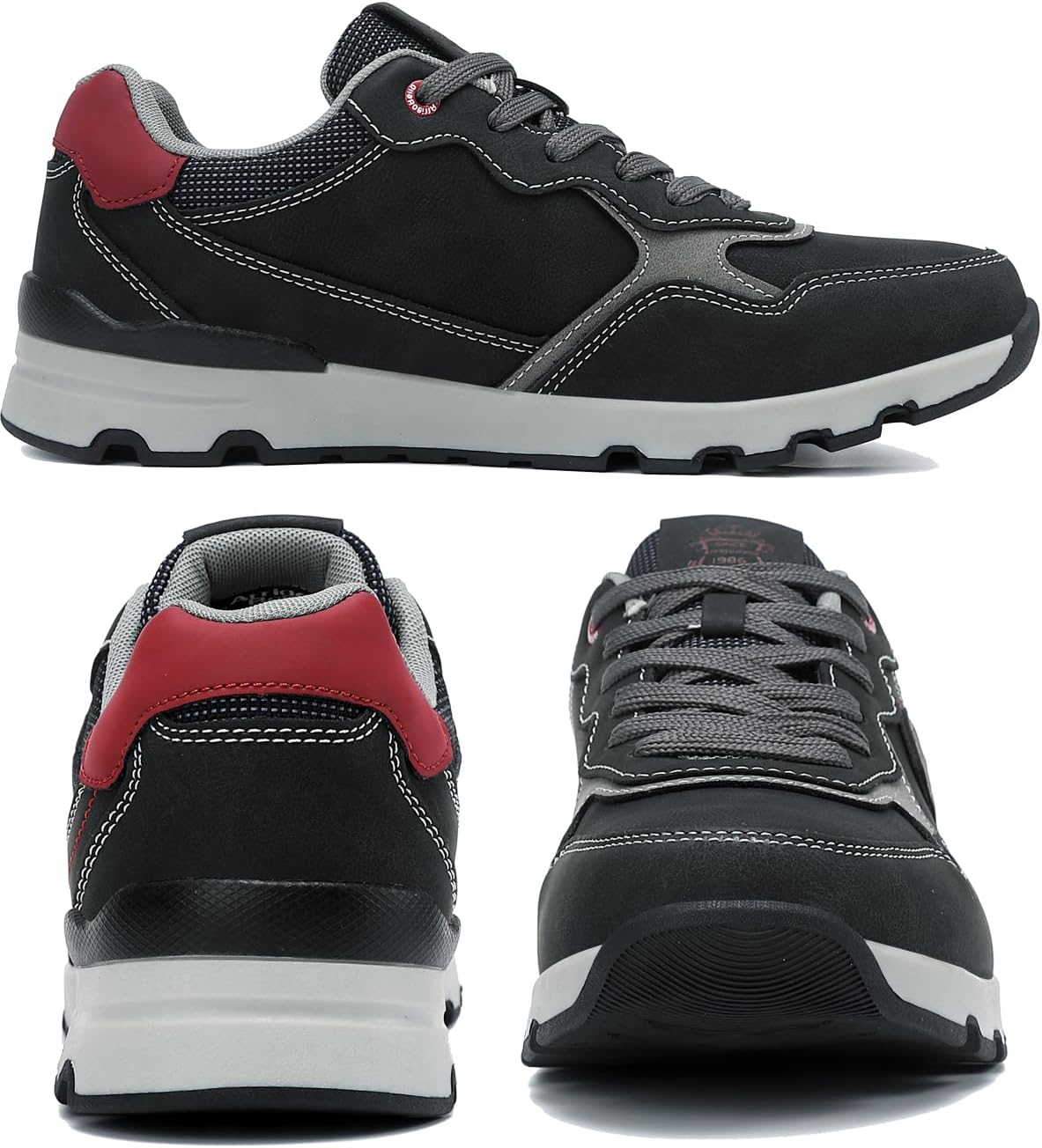 ARRIGO BELLO Mens Casual Shoes Fashion Sneakers Breathable Comfort Classic Lace-Up Low Top Walking Shoes - Image 5