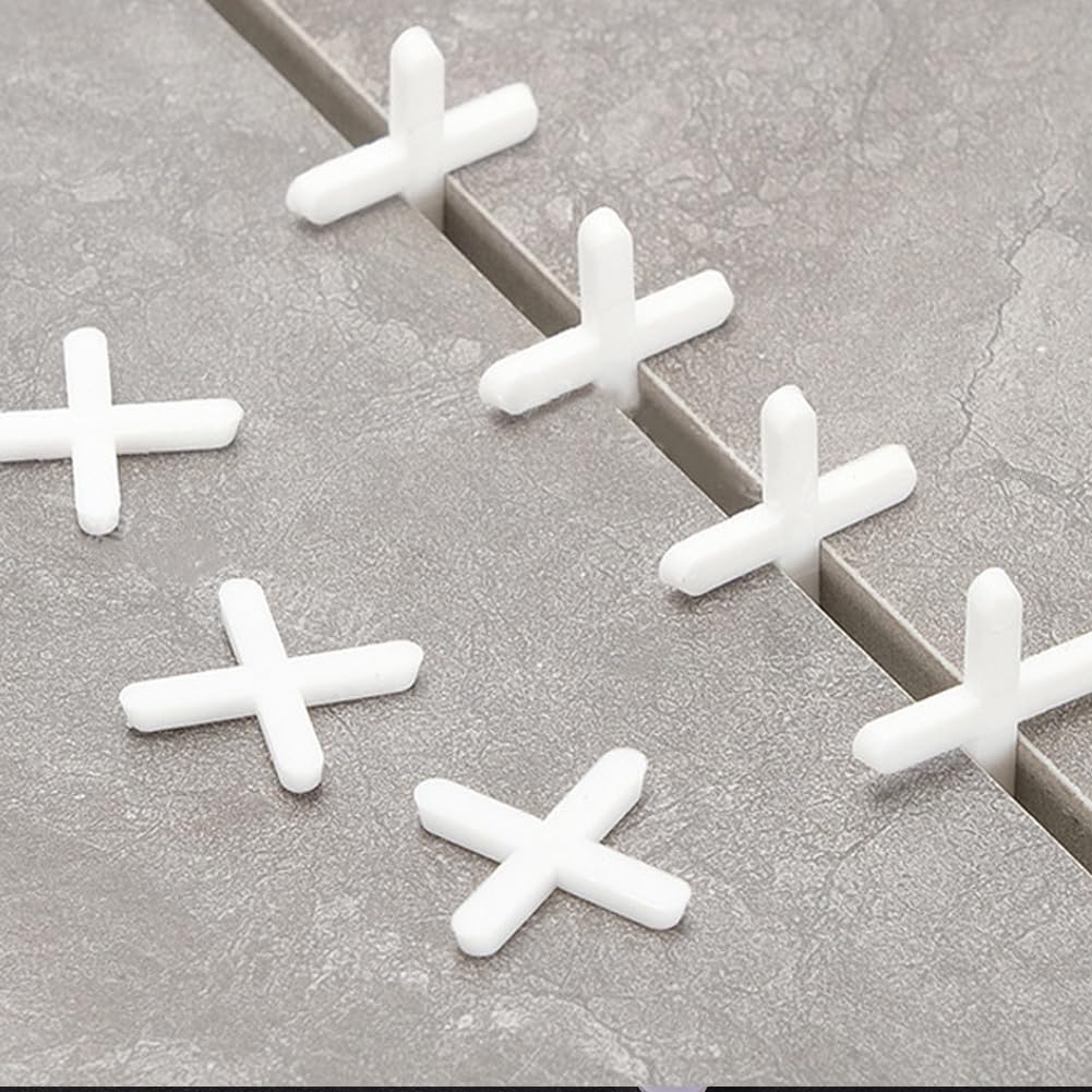480PCS 1/12 Inch 2mm PE Plastic Tile Spacers Precise Spacing Alignment Installation Tool Cross Slab Spacers Tile Gasket for Floor Wall Tiling - Image 4