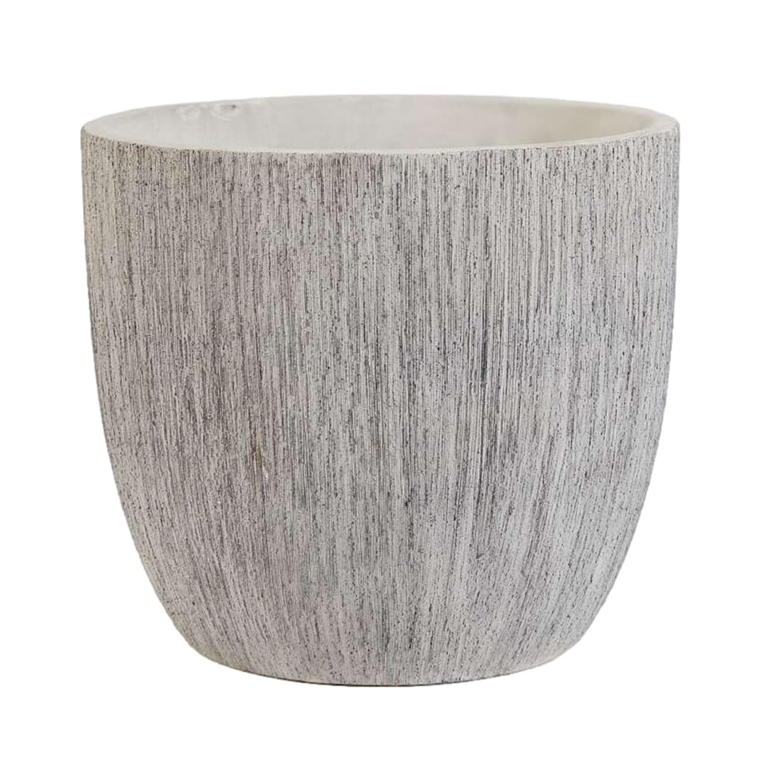Olly & Rose grandi vasi in ceramica grigio spazzolato