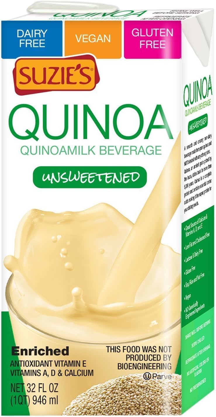 SUZIES QUINOA MILK UNSWTND, 32 OZ