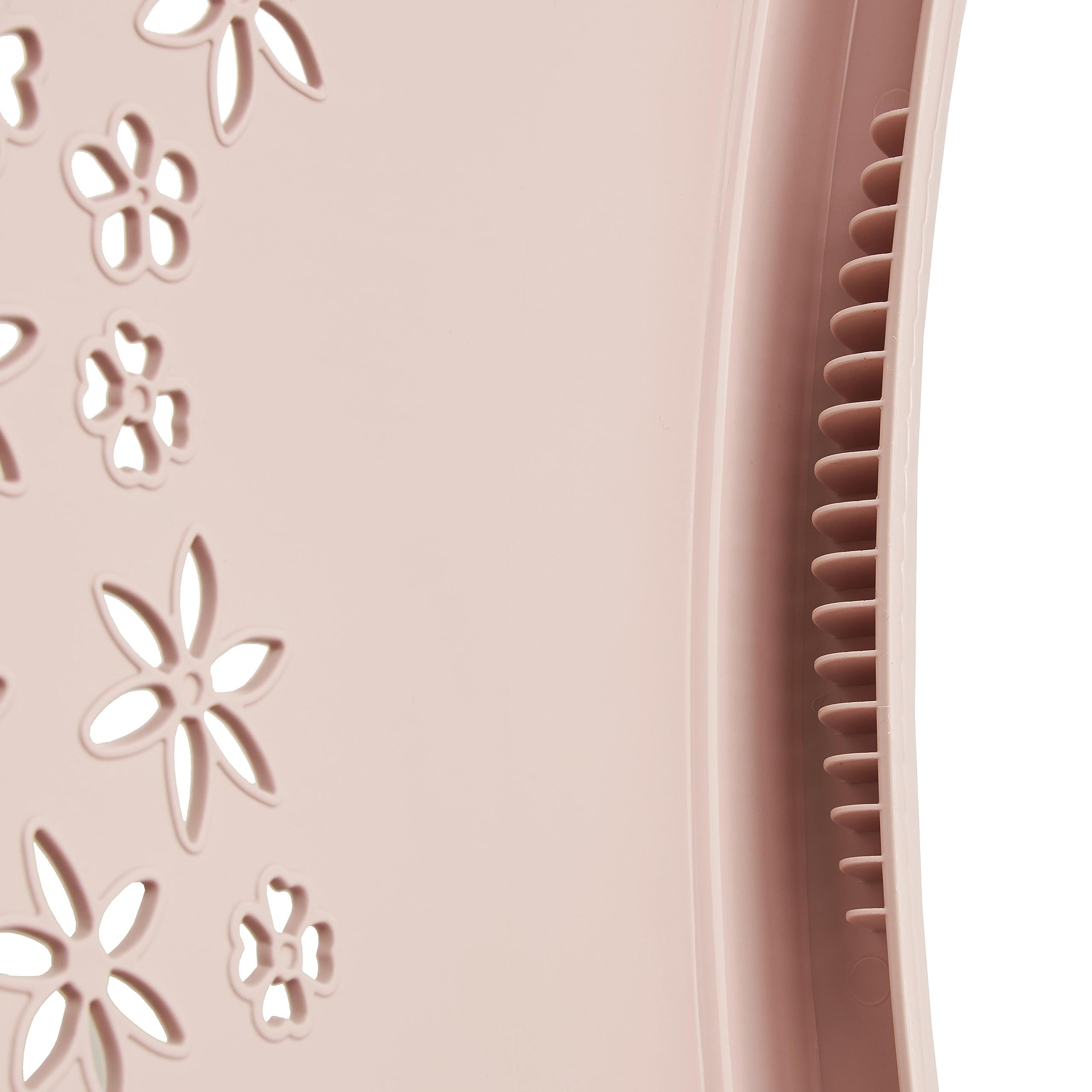 keeeper Cesta per il Bucato Ergonomica con Decorazione Permeabile all'Aria, Morbidi Manici Antiscivolo, 50 L, Lasse, Nordic Pink (Rosa)
