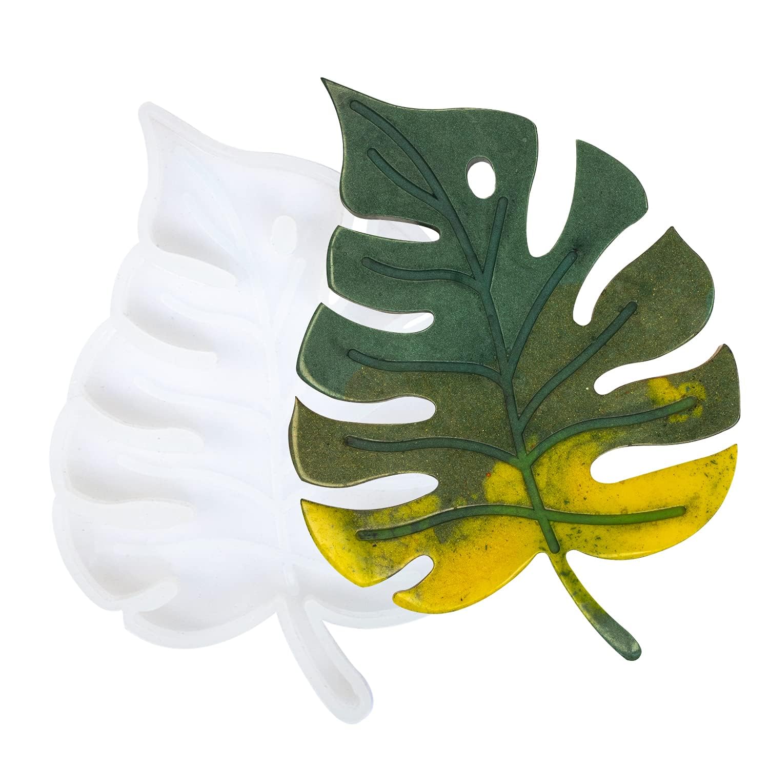POLYSTORE Maple Leaf Resin Art Mold Creative DIY Multipurpose Art and Craft Making Silicone Coaster Epoxy Resin Art Leaf Shape Mould-image-12