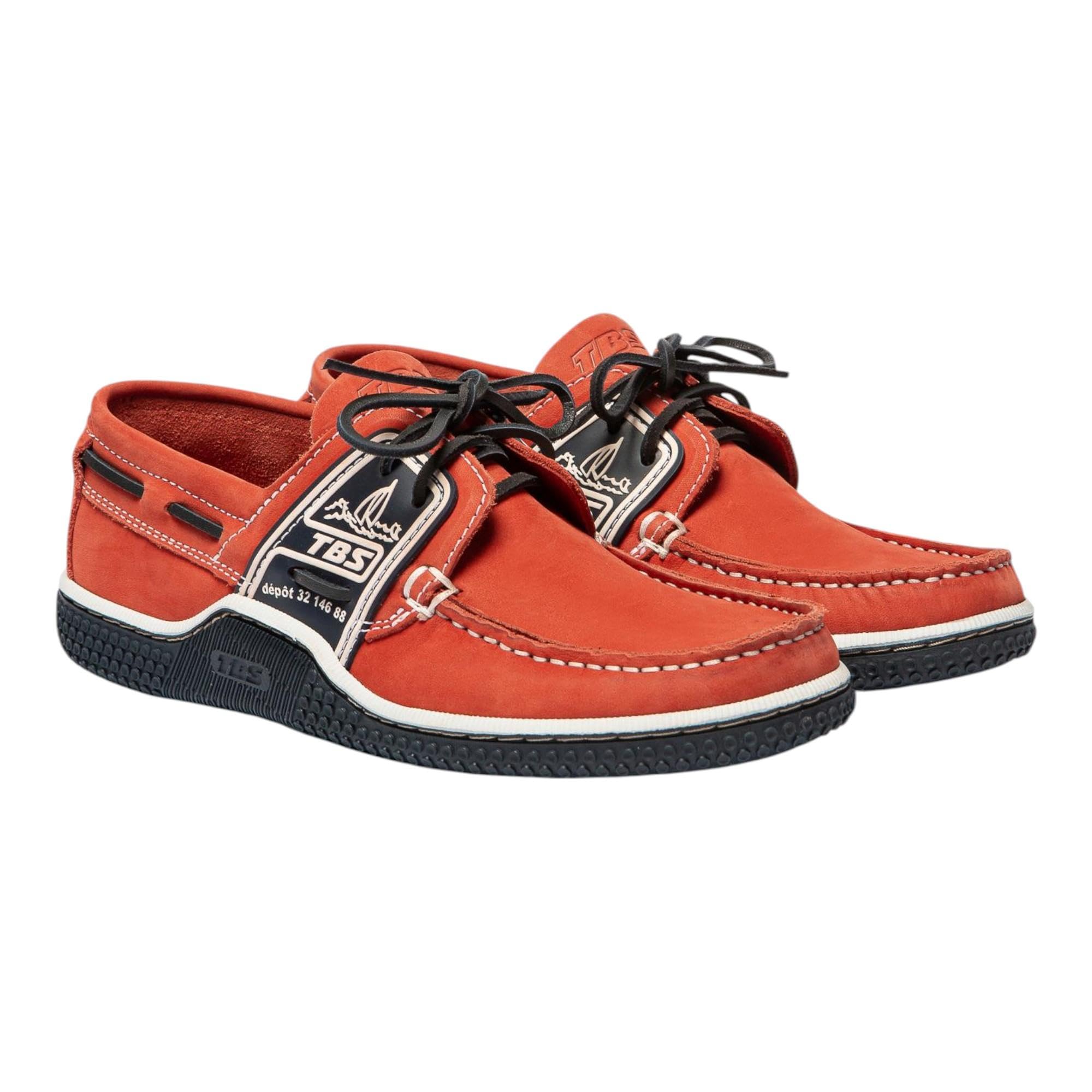 TBS - Chaussures Bateau - Homme - Jaune/Orange - Globek - Taille 47