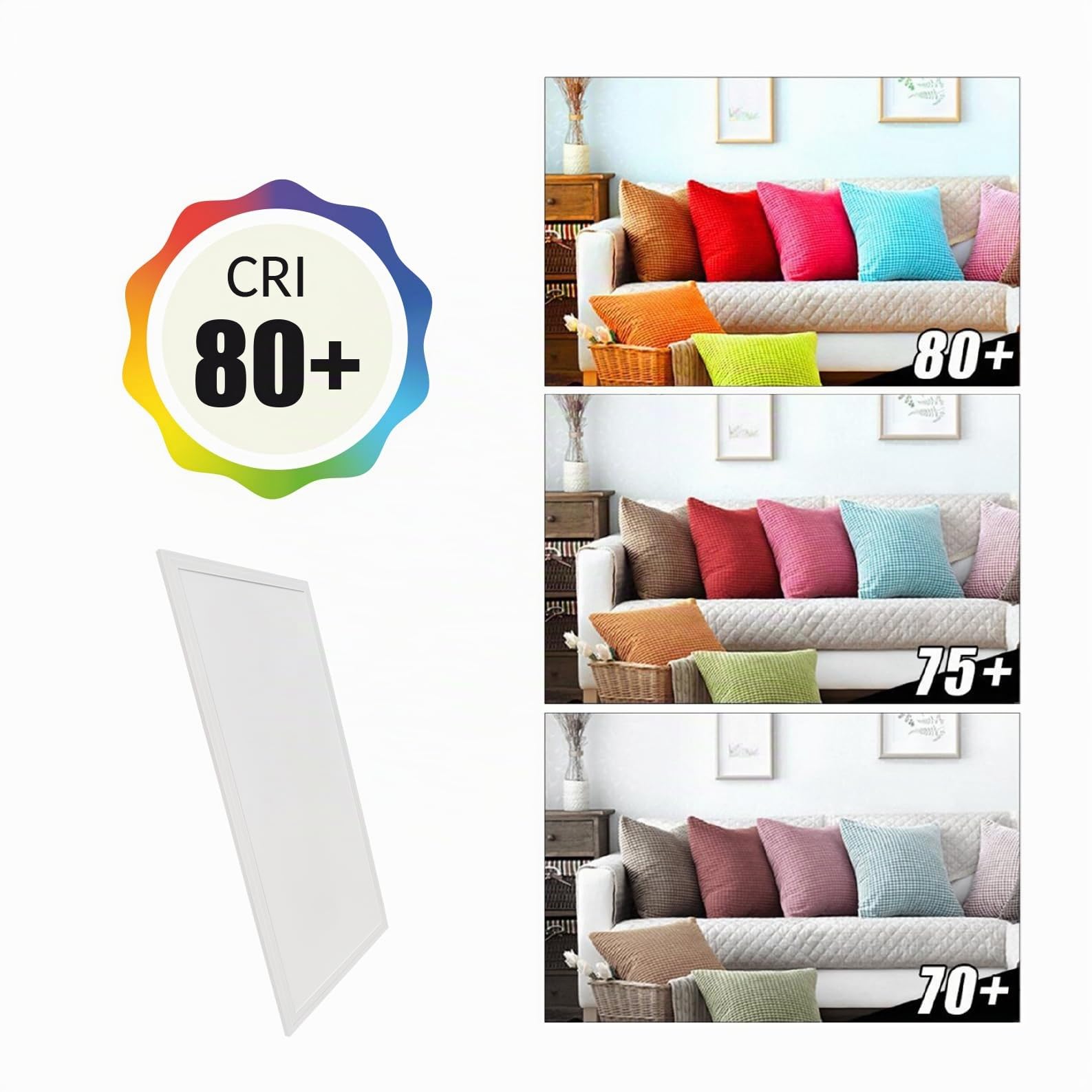 Panneau LED Encastrable 120x60cm 96W CCT 11500 Lumens Driver Inclus