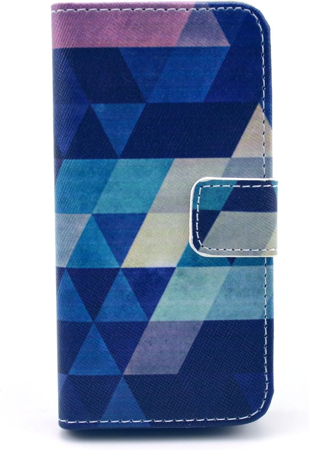 iPhone 5C Case, Speedtek Rhombus Pattern Premium PU Leather Wallet Flip Protective Skin Case with Magnetic Closure for Apple iPhone 5C (2013) (Built-in Credit Card/ID Card Slot)