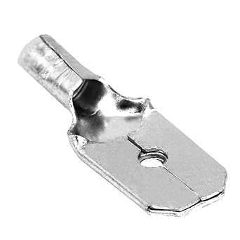QDUM-250R100 Uninsulated Quick Disconnect Terminal Male 100 Pack 0.250", 22-18 Gauge