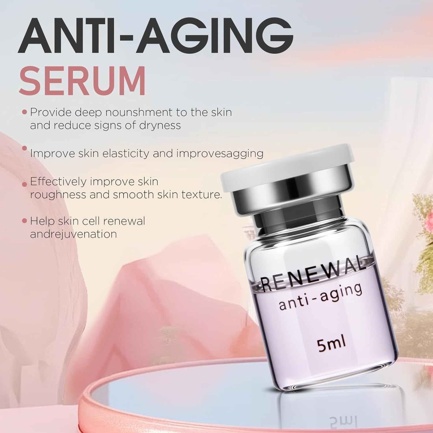 Micro-Infusion System For Face,Mirco Facial System With Serum,(2* applicator+6*Serum),2-Month-Supply