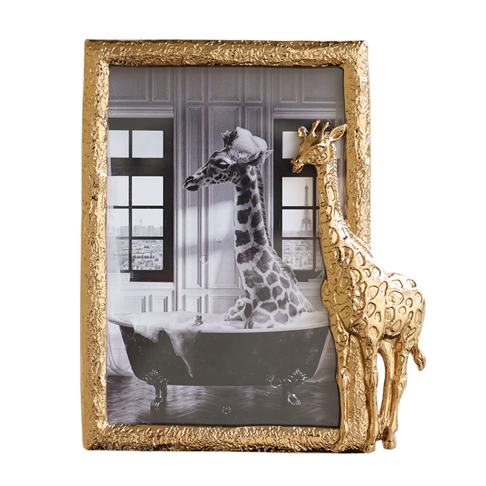 Cadre photo de luxe léger rectangle en métal, un cadeau souvenir idéal