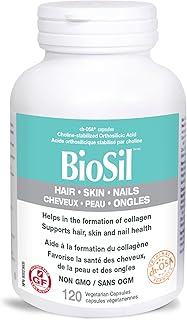 Biosil Collagen Supplement 120 caps for Healthy Bones Joints Skin Hair Nails from BioSil Belgium