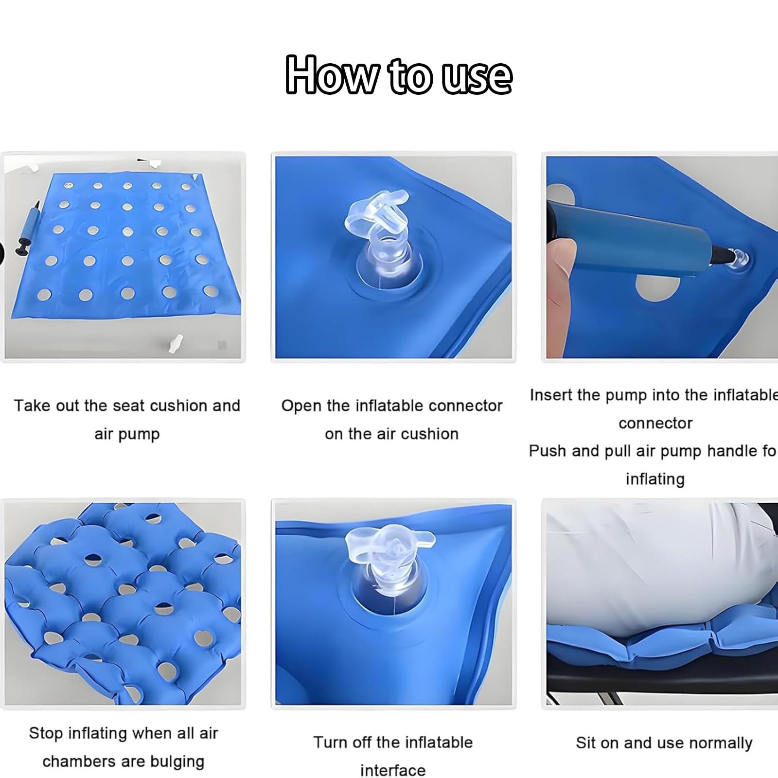 Materasso antidecubito con pompa ad aria, design impermeabile per alleviare la pressione e comfort