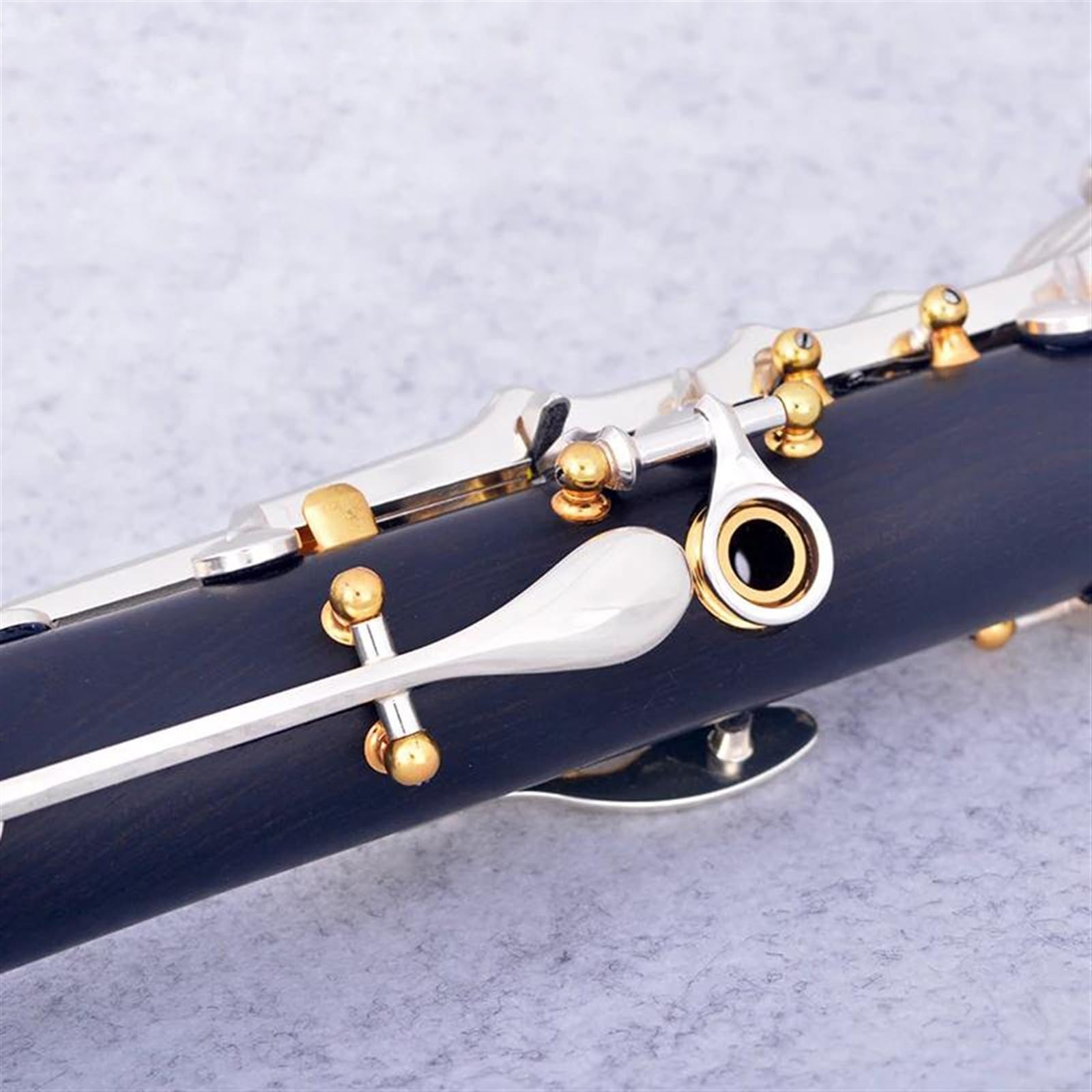 Corpo In Ebano Clarinetto Tono Sib 17 Chiavi Chiavi Placcate Argento Strumento Per Clarinetto Con Accessori Clarinetto per Principianti